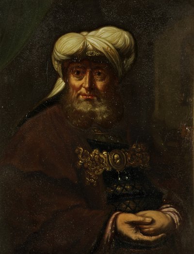 Un Rabino (Rey Uzías Afectado por la Lepra), c.1764-85 de Rembrandt van Rijn