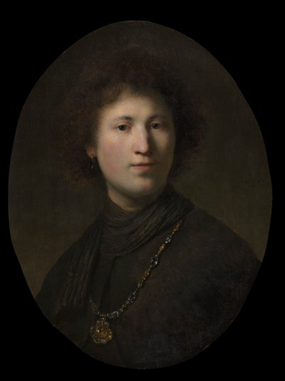 Un Joven con una Cadena, c. 1629 o 1632 de Rembrandt van Rijn