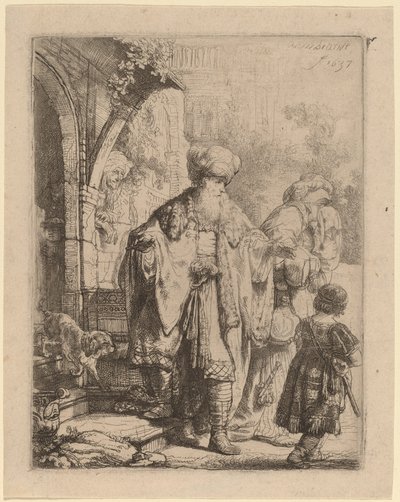 Abraham expulsando a Agar e Ismael de Rembrandt van Rijn