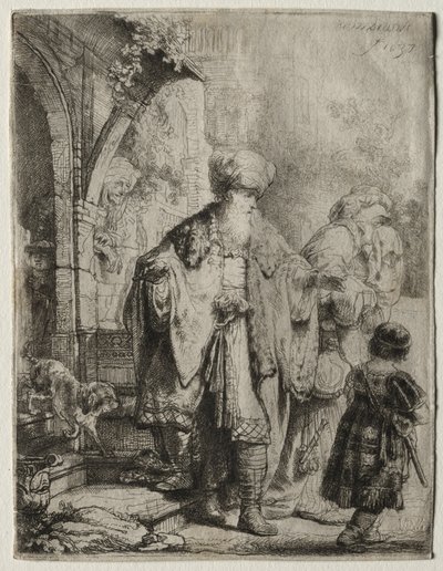 Abraham expulsando a Agar e Ismael de Rembrandt van Rijn