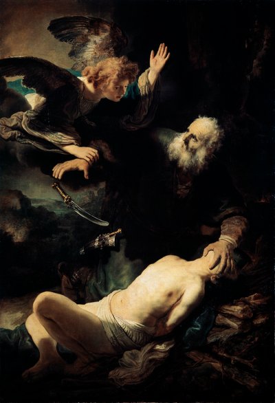 Abraham sacrificando a Isaac, 1635 de Rembrandt van Rijn