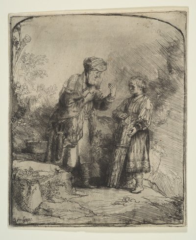 Abraham e Isaac, 1645 de Rembrandt van Rijn
