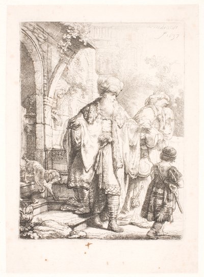 Abraham expulsando a Agar e Ismael de Rembrandt van Rijn