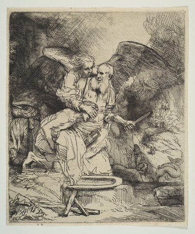 El Sacrificio de Abraham, 1655 de Rembrandt van Rijn