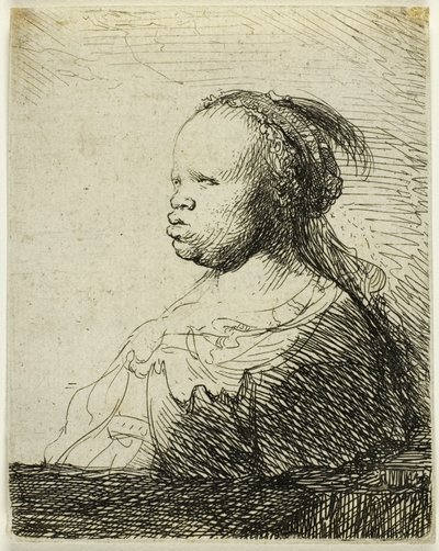 Una mujer africana de Rembrandt van Rijn