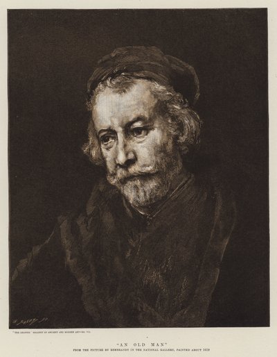 Un Hombre Viejo de Rembrandt van Rijn