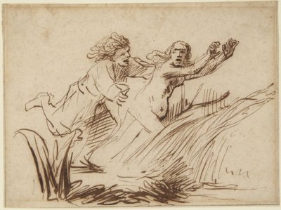 Apolo y Dafne de Rembrandt van Rijn