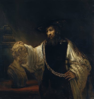 Aristóteles ante el busto de Homero de Rembrandt van Rijn