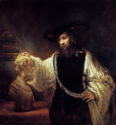 Aristóteles ante el busto de Homero de Rembrandt van Rijn
