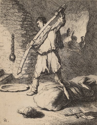 Decapitación de Juan el Bautista, c. 1627 de Rembrandt van Rijn