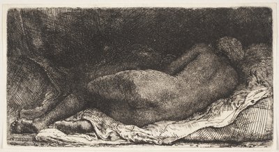 Niña africana negra acostada de Rembrandt van Rijn