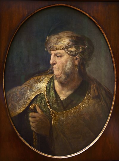 Busto de un Hombre con Vestimenta Oriental, 1633 de Rembrandt van Rijn