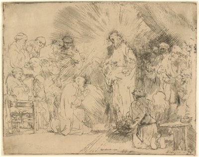 La aparición de Cristo a los apóstoles de Rembrandt van Rijn