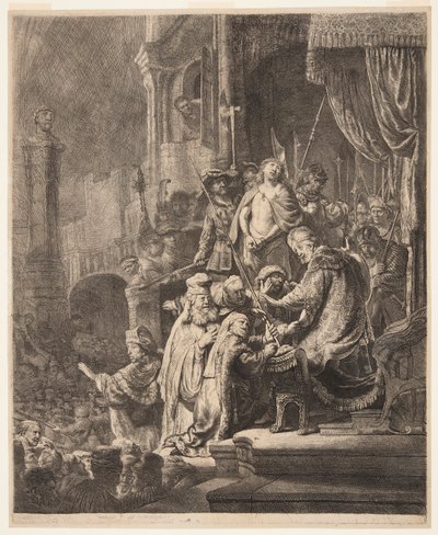 Cristo ante Pilato: La gran placa de Rembrandt van Rijn