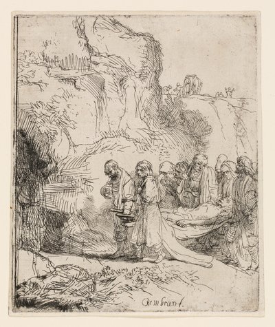 Cristo Llevado al Sepulcro de Rembrandt van Rijn
