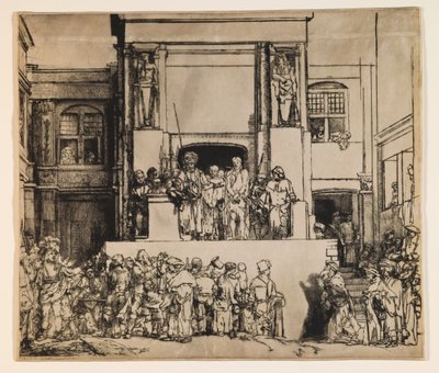 Cristo presentado al pueblo (Ecce Homo) de Rembrandt van Rijn