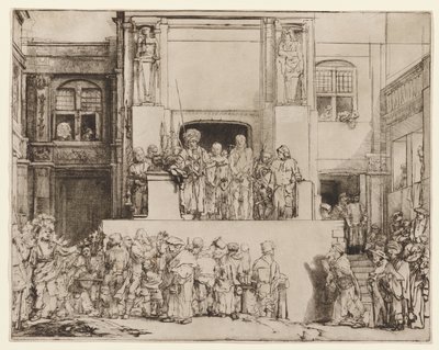 Cristo presentado al pueblo (Ecce Homo) de Rembrandt van Rijn