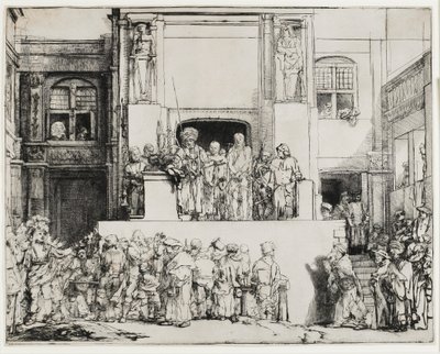 Cristo presentado al pueblo (Ecce Homo) de Rembrandt van Rijn