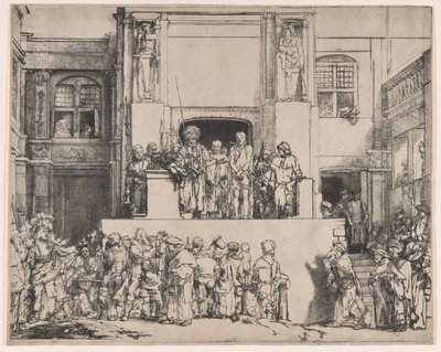 Cristo presentado al pueblo, 1655 de Rembrandt van Rijn