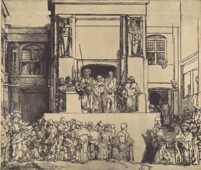 Cristo presentado al pueblo, 1655 de Rembrandt van Rijn
