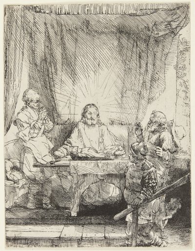 Cristo en Emaús de Rembrandt van Rijn