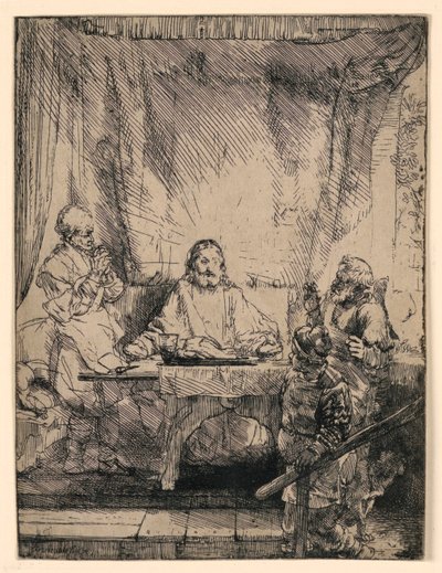 Cristo en Emaús: La placa más grande de Rembrandt van Rijn