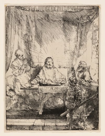 Cristo en Emaús: La placa más grande de Rembrandt van Rijn