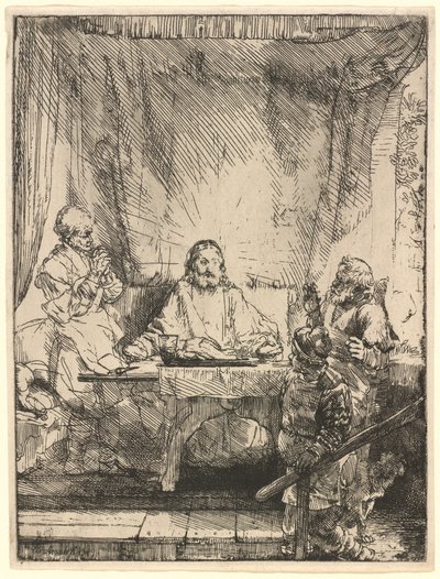 Cristo en Emaús: la placa más grande de Rembrandt van Rijn