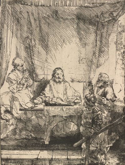 Cristo en Emaús: la placa más grande de Rembrandt van Rijn