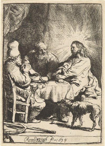 Cristo en Emaús: la placa más pequeña de Rembrandt van Rijn