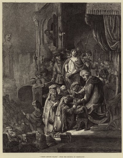 Cristo ante Pilato de Rembrandt van Rijn