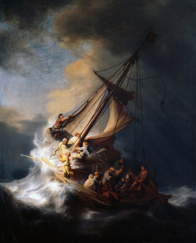 Cristo en la tormenta en el lago de Galilea, 1633 de Rembrandt van Rijn