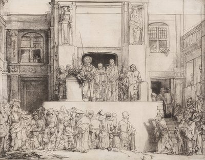 Cristo presentado al pueblo. 1655 de Rembrandt van Rijn