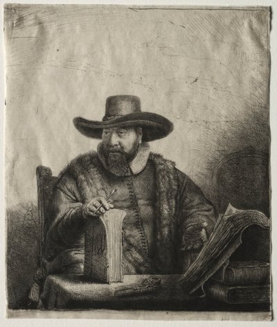 Cornelis Claesz Anslo, predicador menonita, 1641 de Rembrandt van Rijn