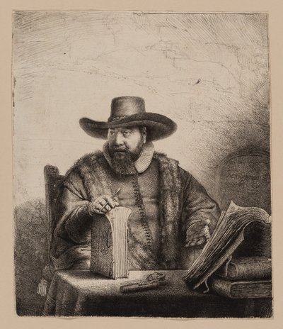 Cornelis Claesz. Anslo, predicador de Rembrandt van Rijn