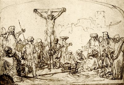 Crucifixión de Rembrandt van Rijn