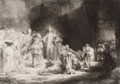 La hoja de los cien florines. Hacia 1649 de Rembrandt van Rijn