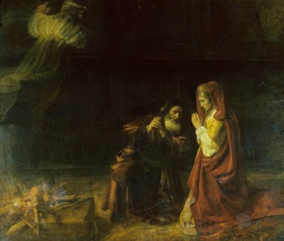 El sacrificio de Manoa de Rembrandt van Rijn