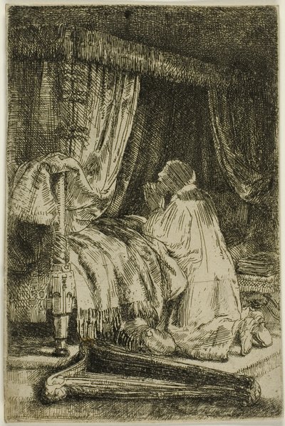 David en oración de Rembrandt van Rijn