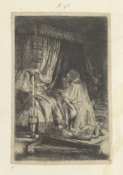 David en Gebed Colección de ochenta y cinco grabados originales (título de la serie) de Rembrandt van Rijn