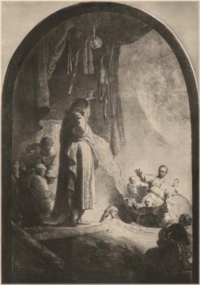 La resurrección de Lázaro de Rembrandt van Rijn