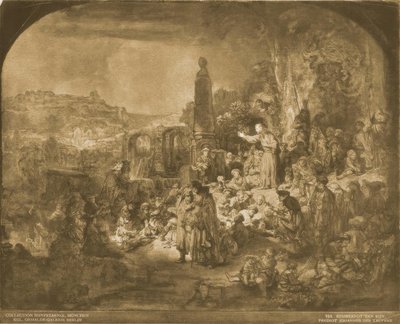 El Sermón de Juan el Bautista de Rembrandt van Rijn