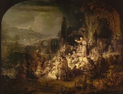 El sermón de Juan el Bautista, 1634/35 de Rembrandt van Rijn