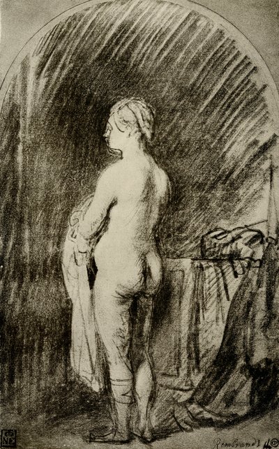 Desnudo femenino de Rembrandt van Rijn