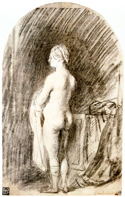 Desnudo femenino, siglo XVII de Rembrandt van Rijn