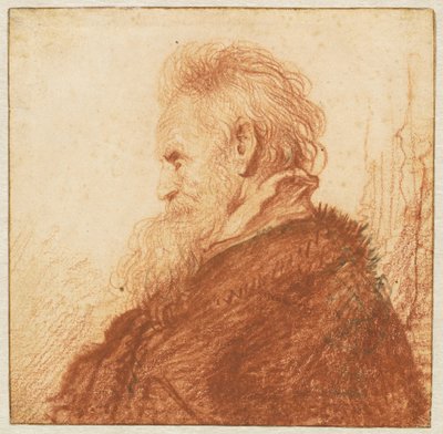 Cabeza de un anciano (recto) de Rembrandt van Rijn