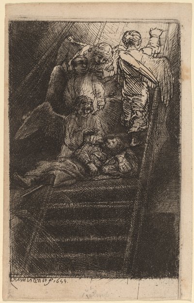 La escalera de Jacob de Rembrandt van Rijn