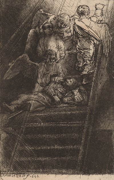 La escalera de Jacob, 1655 de Rembrandt van Rijn
