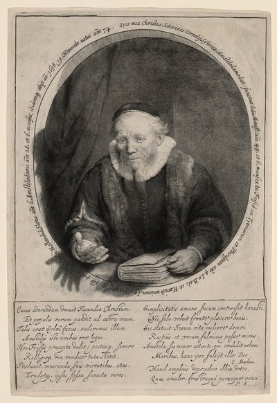 Jan Cornelius Sylvius, Predicador de Rembrandt van Rijn