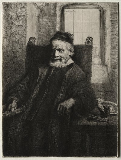 Jan Lutma, orfebre, 1656 de Rembrandt van Rijn